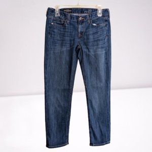 J. Crew Blue Jeans Cropped Low-rise Matchstick Size 27